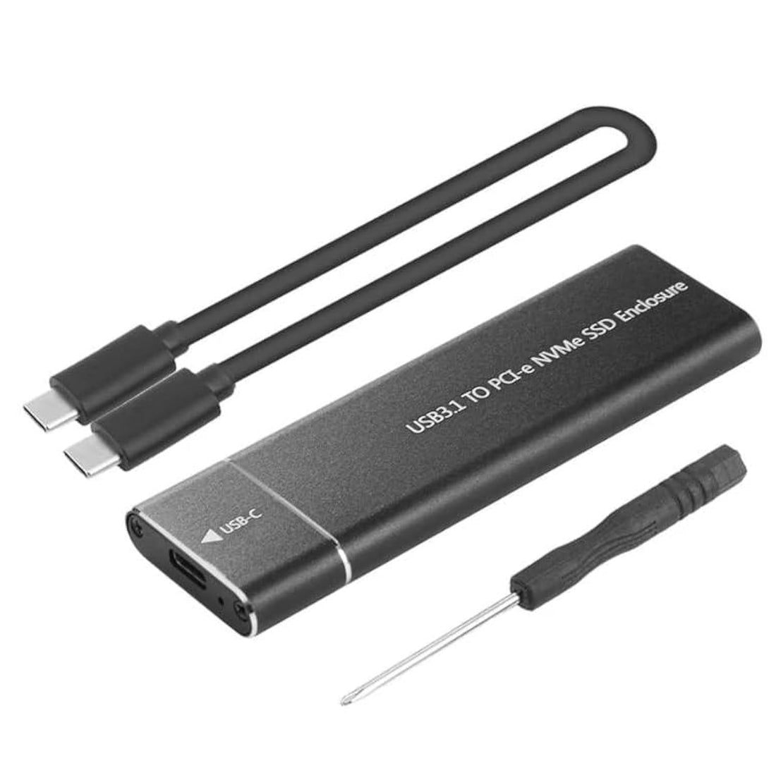 RACK TYPE C NVME NGFF PCIe SSD Enclosure NVME M-Key to Type C Solid State Drive Adapter Case For NVMe 10Gbps USB 3.1 Gen2