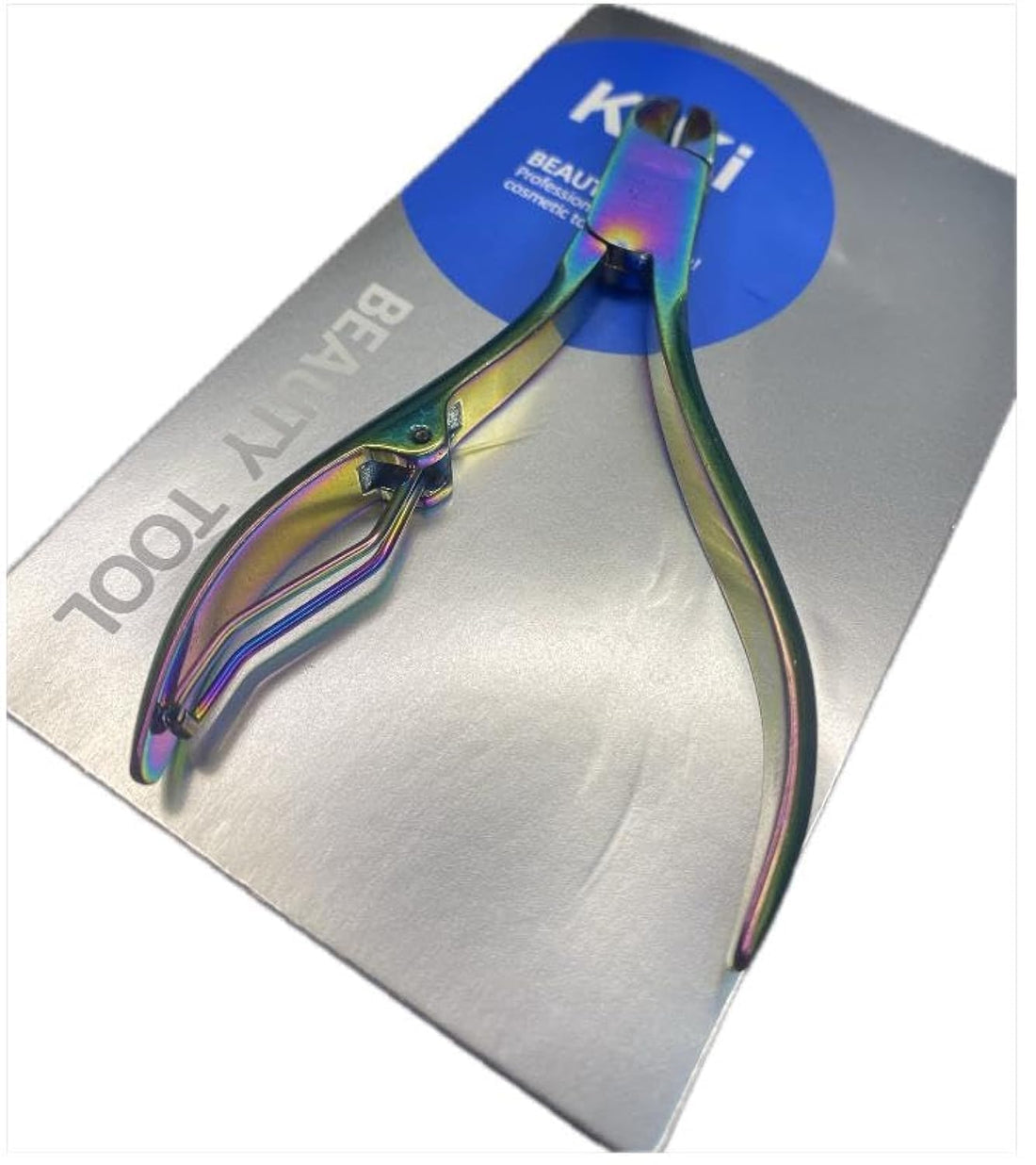Kiki Nail Cuticle Scissors, Dead Skin Remover, Toe Finger, Professional Manicure, Nail Art, Manicure Clipper, Fingernail Trimming, Dead Skin, Cuticle Clipper (Techno-color)