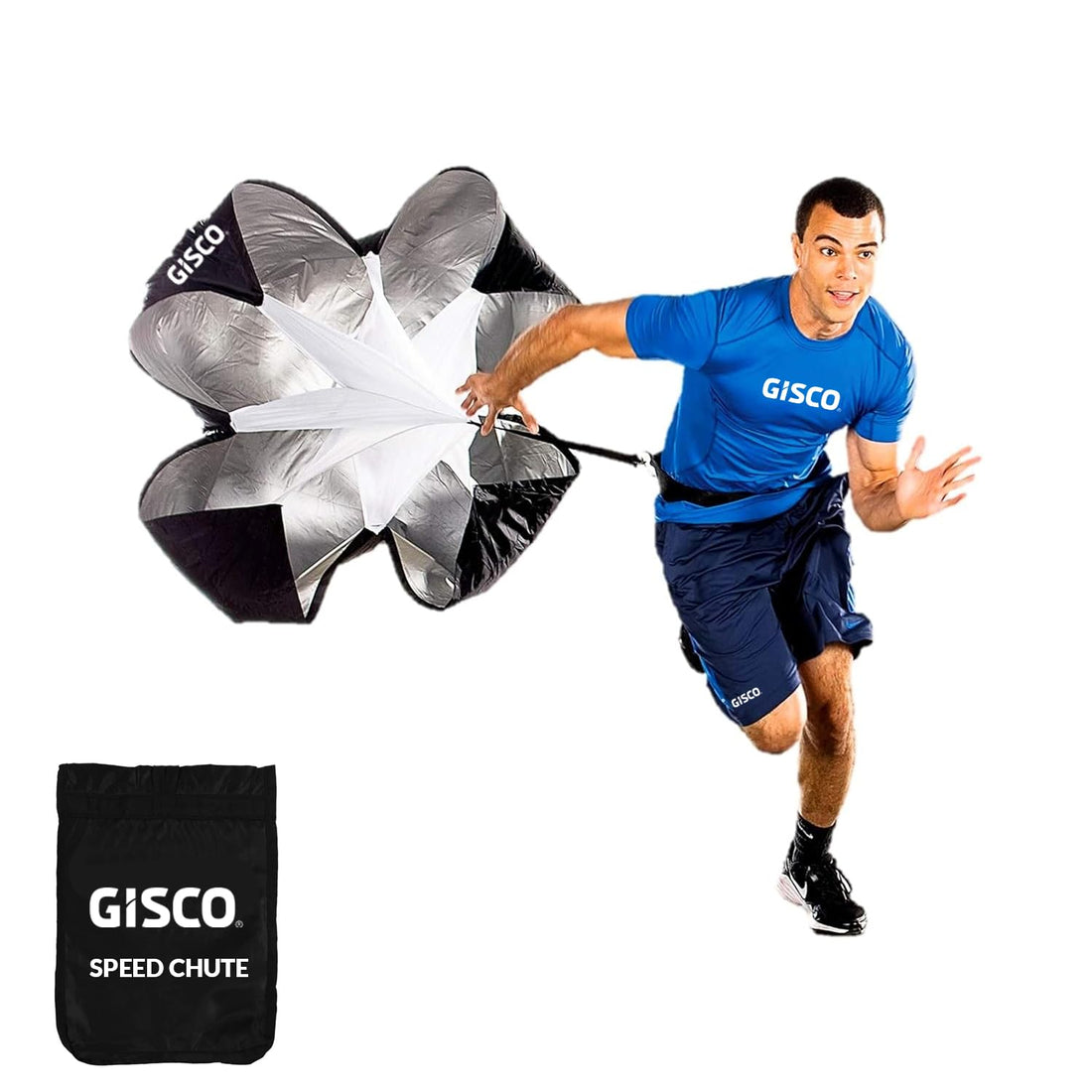 Gisco Speed Chute | Training Resistance Speed Parachute | 48 inch | in Carry Bag