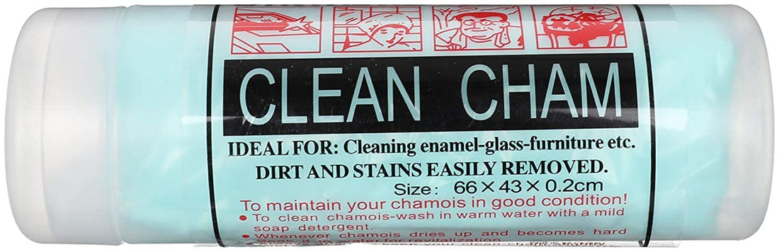 CLEAN CHAM Turquoise Leather Car Detailing Towel, Super Soft & Absorbent, 66 X 43 Cm, 1 Count