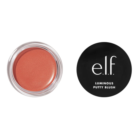e.l.f. Luminous Putty Blush, Putty To Powder Blush With A Shimmer Finish, Lightweight, Buildable Formula, Isla Del Sol