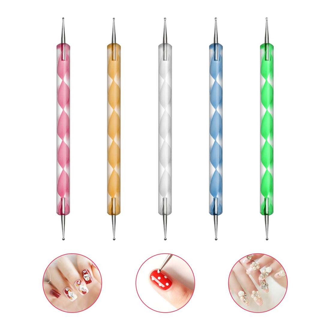Dotting Tools Set for Nail Art,Nail Art Dotting Tools,Double Ended Nail Art Dotting Tool set,Nail Art Pen for Painting Nails,Dotting Pen Tool Nail Art Tip Dot Paint Manicure kit