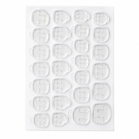 Ivtor 30 Sheets Waterproof Breathable Jelly Double Sided Adhesive Tabs Nail Glue Sticker False Nail Tips…