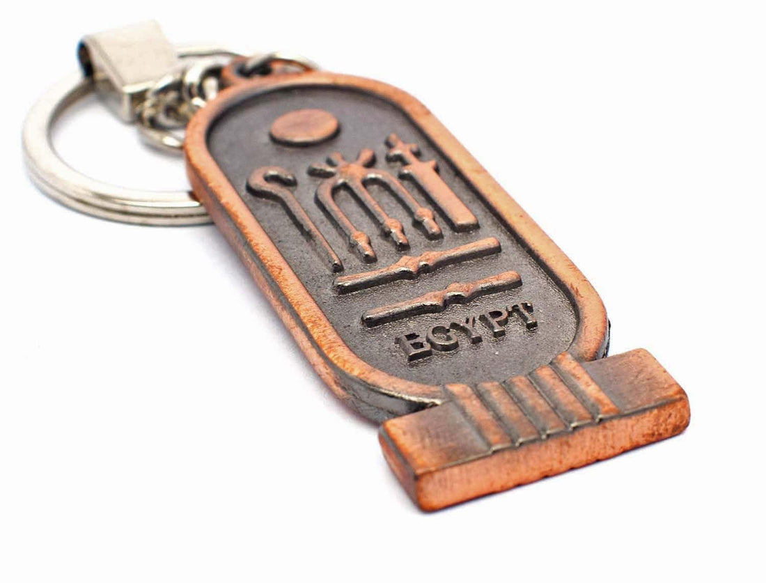 immatgar pharaonic cartridge keychain keyring Egyptian souvenirs gifts from egypt (Burnt Red)
