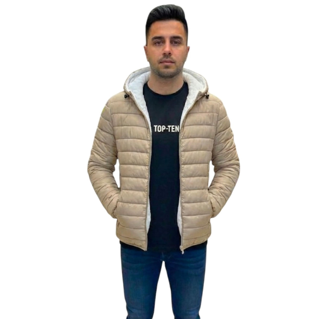 Meza Men's Winter Quilted Bomb Jacket, Light And Warm, Fashion Design