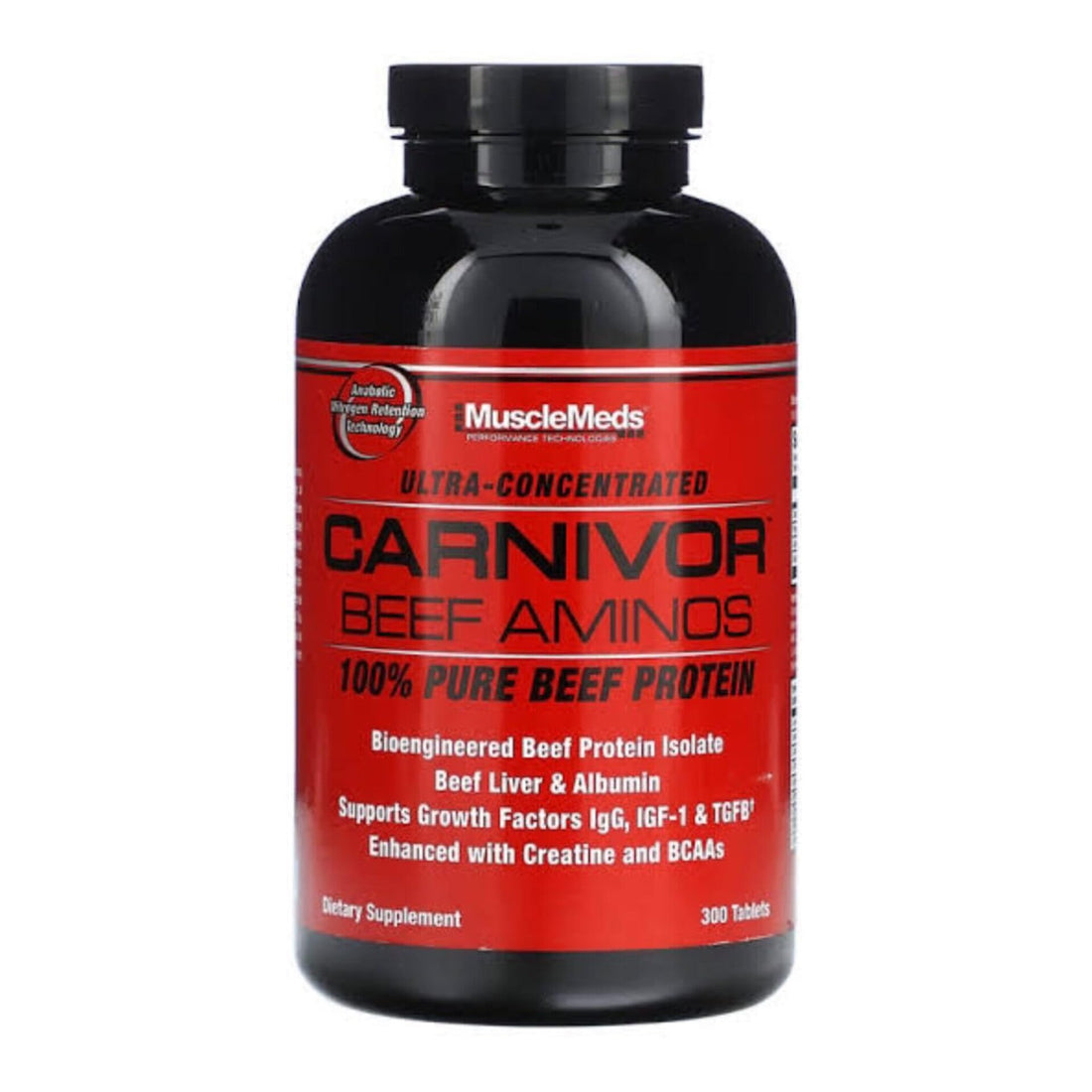 Carnivor Beef Aminos | 300 Tablets | Premium Hydrolyzed Beef Protein Source | Non-GMO, Gluten Free