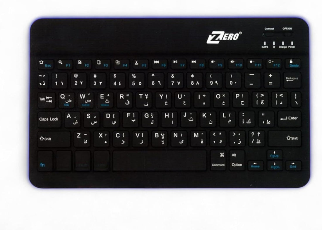 ZR-3030 mini keyboard works on Android and IOS system and supports Bluetooth function