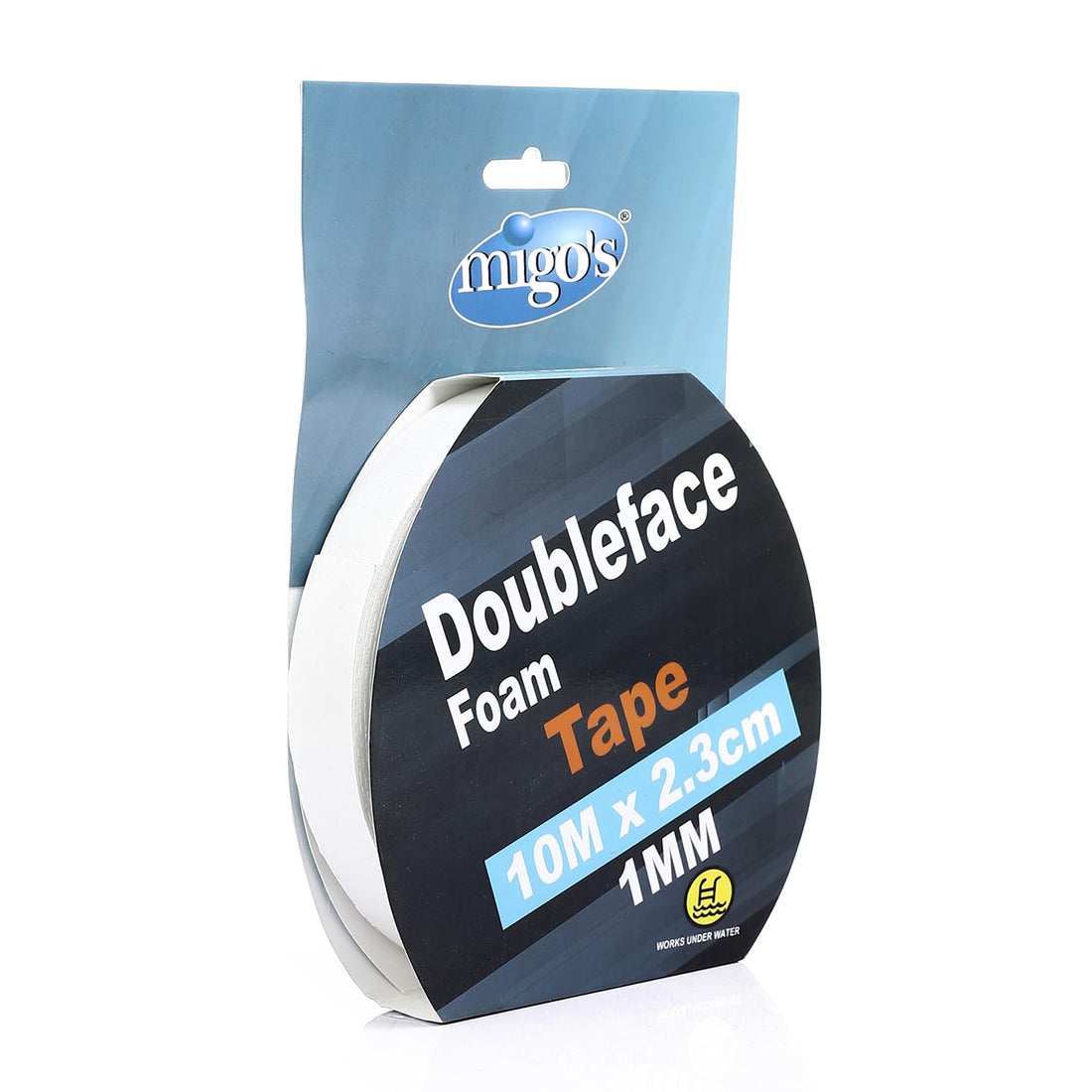 Arix Migo's Double Face Foam Tape, 10 Meter x 2.3 cm x 1 mm Size