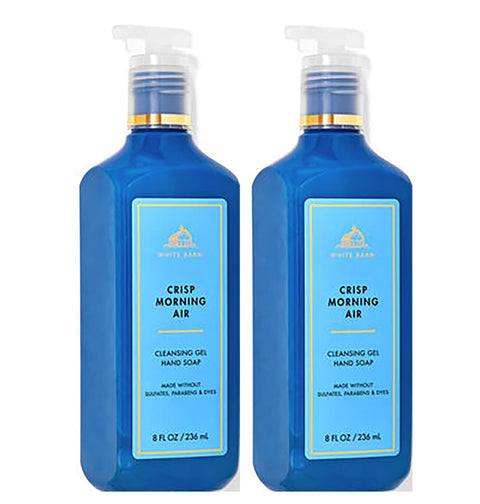Bath & Body Works - Crisp Morning Air Hand Soap, Cleansing Gel, 8 Fl Oz (Pack of 2) (Crisp Morning Air)