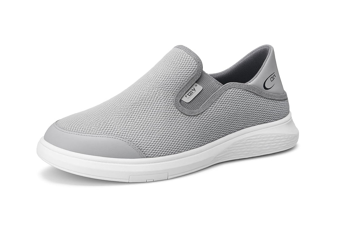 Men’s Casual Slip-On Sneakers – Breathable Mesh Lightweight Shoes with Comfortable Non-Slip Sole for Daily Walking AX02