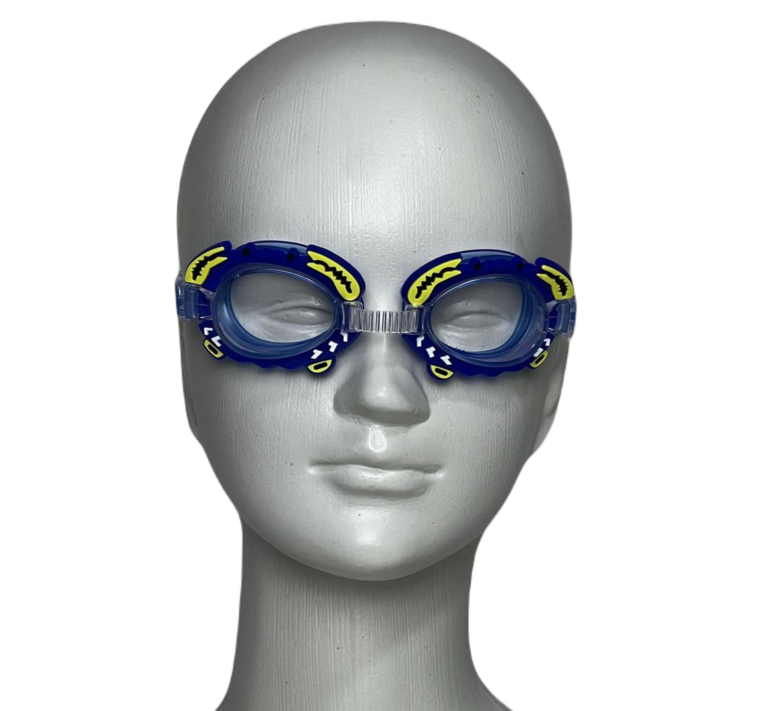 Explore Adventures Anti Fog Swim Goggles for Kids Age 3-14, Cute Design Fun Kids Swim Goggles Anti Fog Waterproof Protection Lenses UV Protection