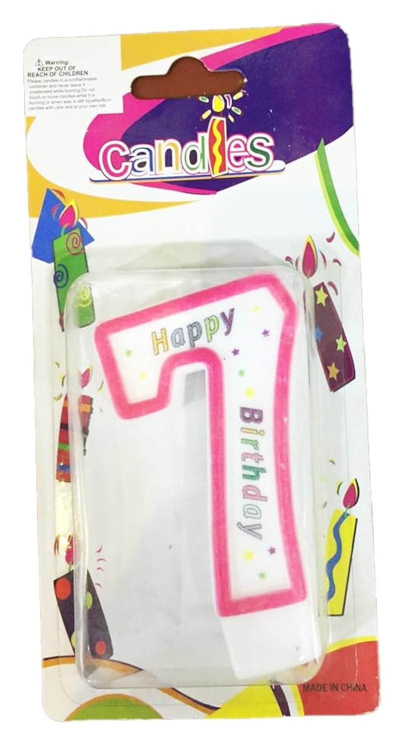 birthday red candles no.7