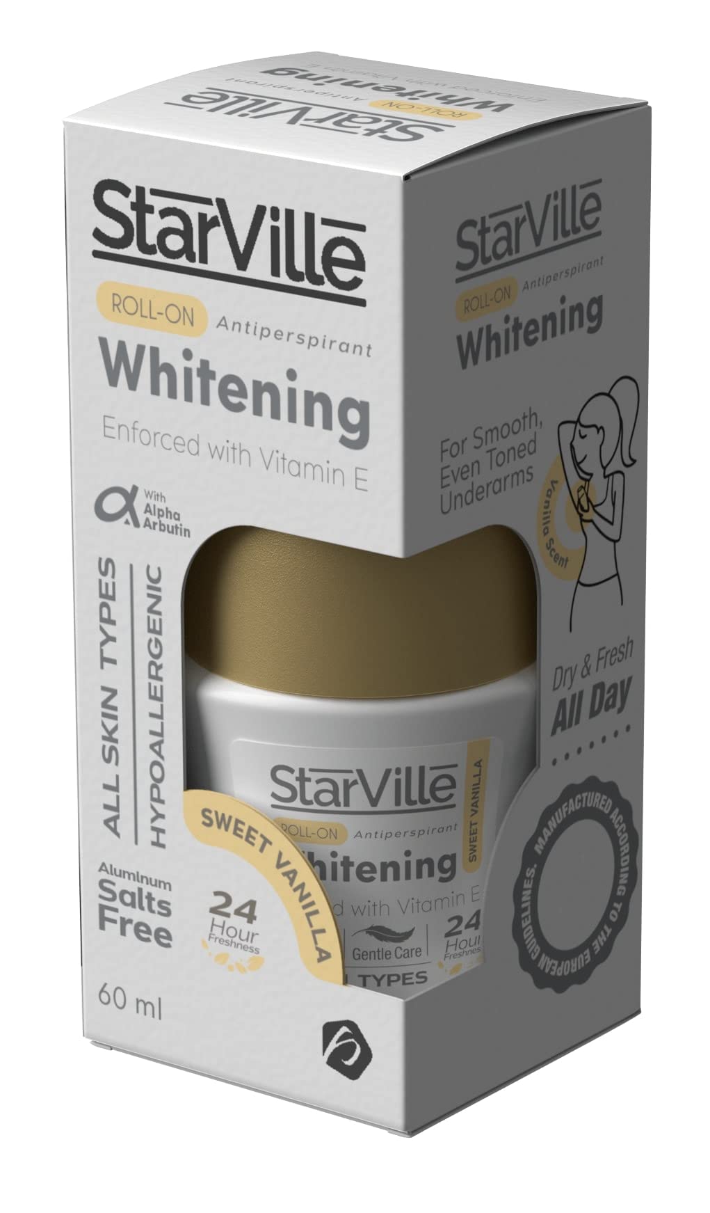 Star Ville whitening roll on sweet vanilla 60 ml