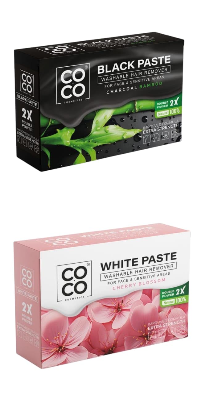 Coco Wax White Dough For Removing Body Hair 2 Pieces