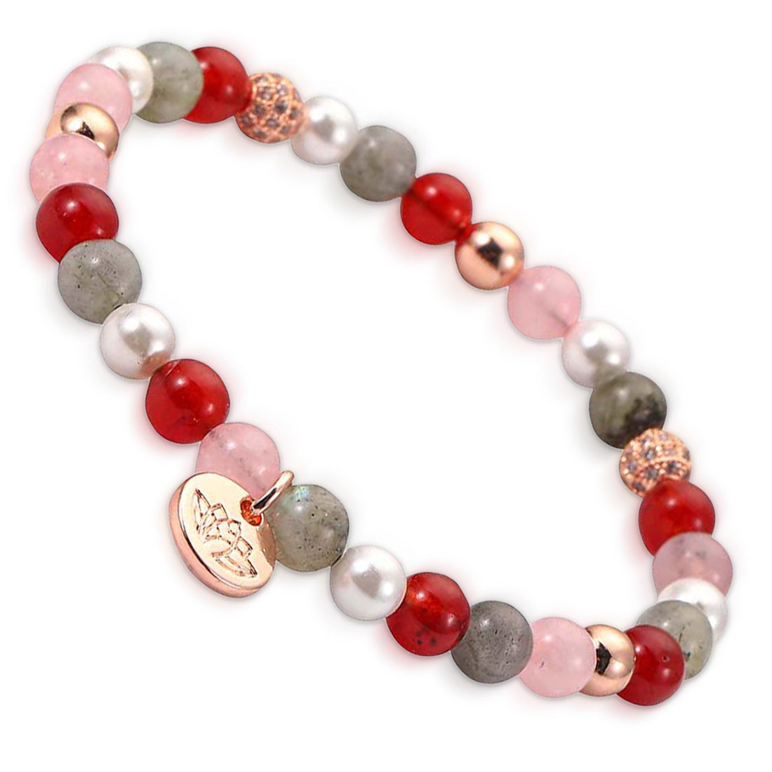 Beaded Bracelets for Women Natural Gemstone Gift Positive Energy Intention Manifestation