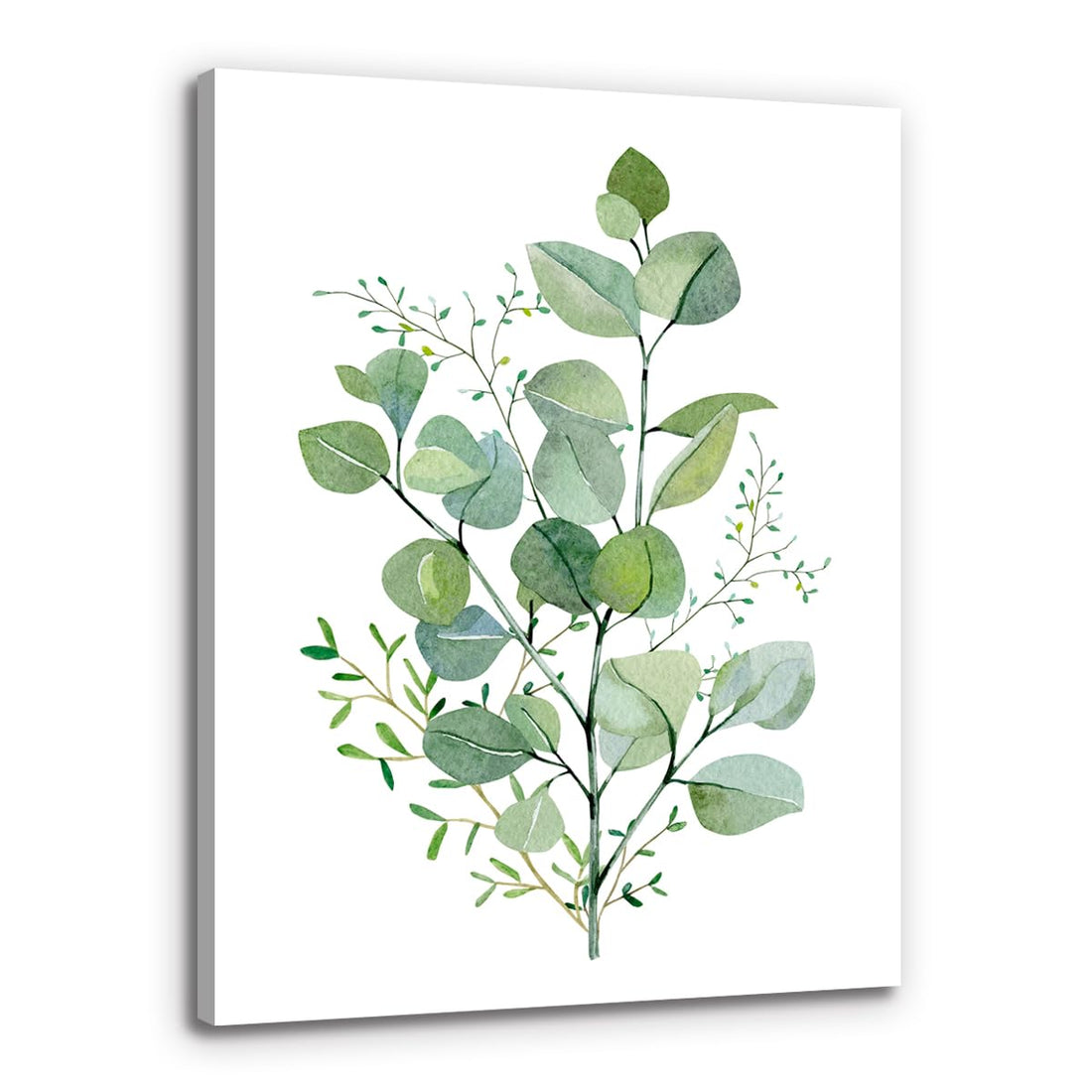 Bathroom Wall Art Small Plant Leaf Decoration Modern Minimalist Picture Matte Canvas Artwork for Teal Bedroom Walls Decor 12x15