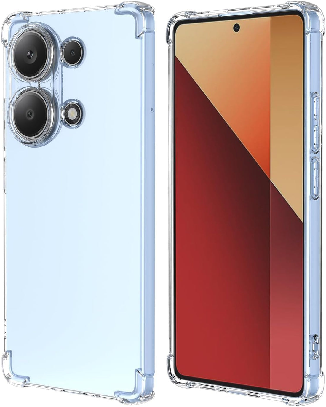 Grabist Shockproof Back Case Cover with Camera Protection, Compatible with Redmi Note 13 Pro 4G, Reinforced Edges (Redmi Note 13 Pro 4G / Poco M6 Pro 4G)