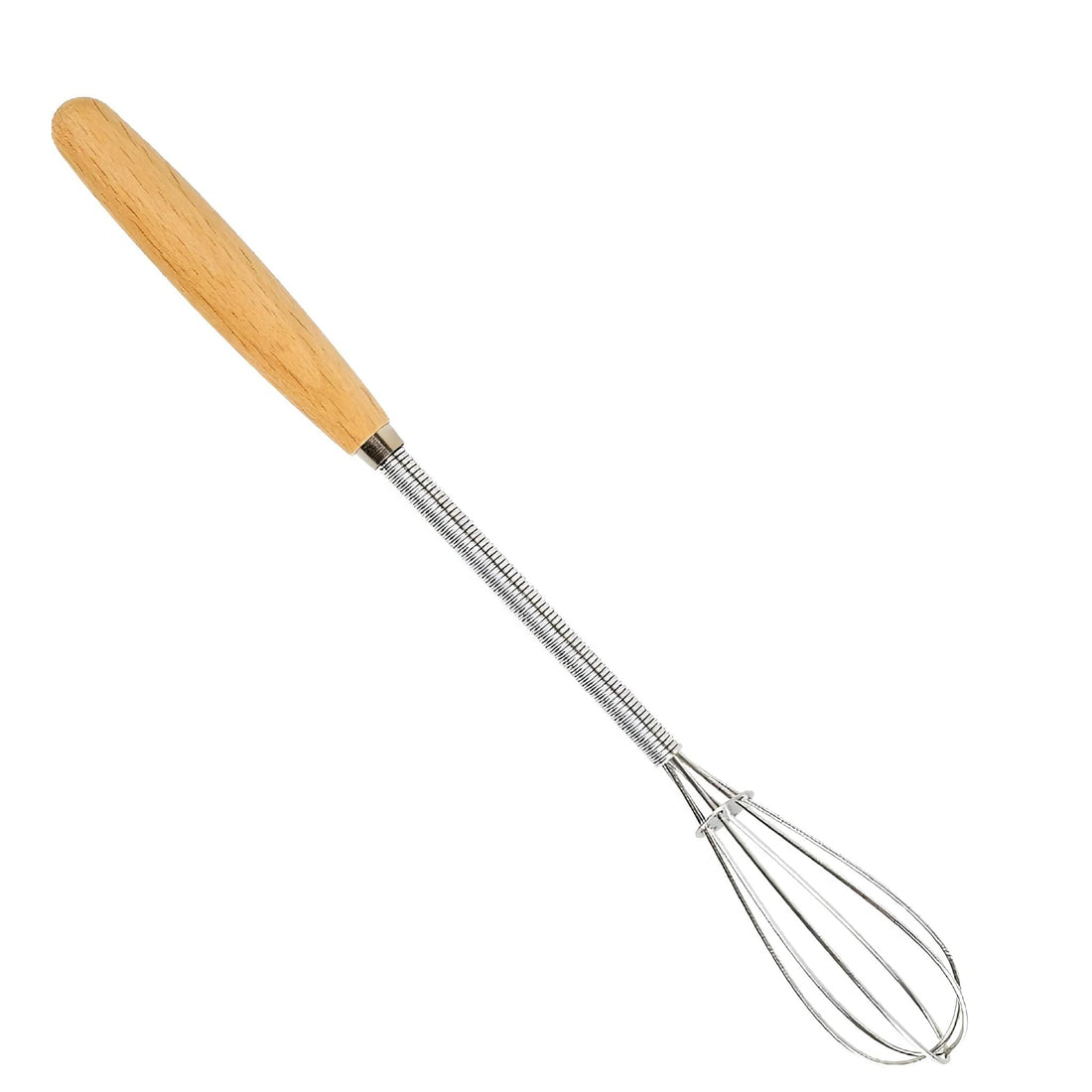 20cm Stainless Steel Mini Hand Whisk with Stylish Wooden Handle, Perfect for Whisking Eggs, Mixing Ingredients and Sauces in Kitchen Easily (1)