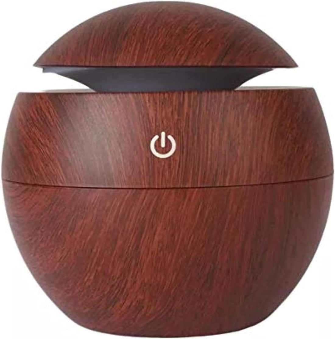 Enhance Your Space with Mini Portable Wood Aromatherapy Humidifier - Perfect for Office Offices, Homes, or Travel, Water Mist to Create a Relaxing Atmosphere (Dark Wood)
