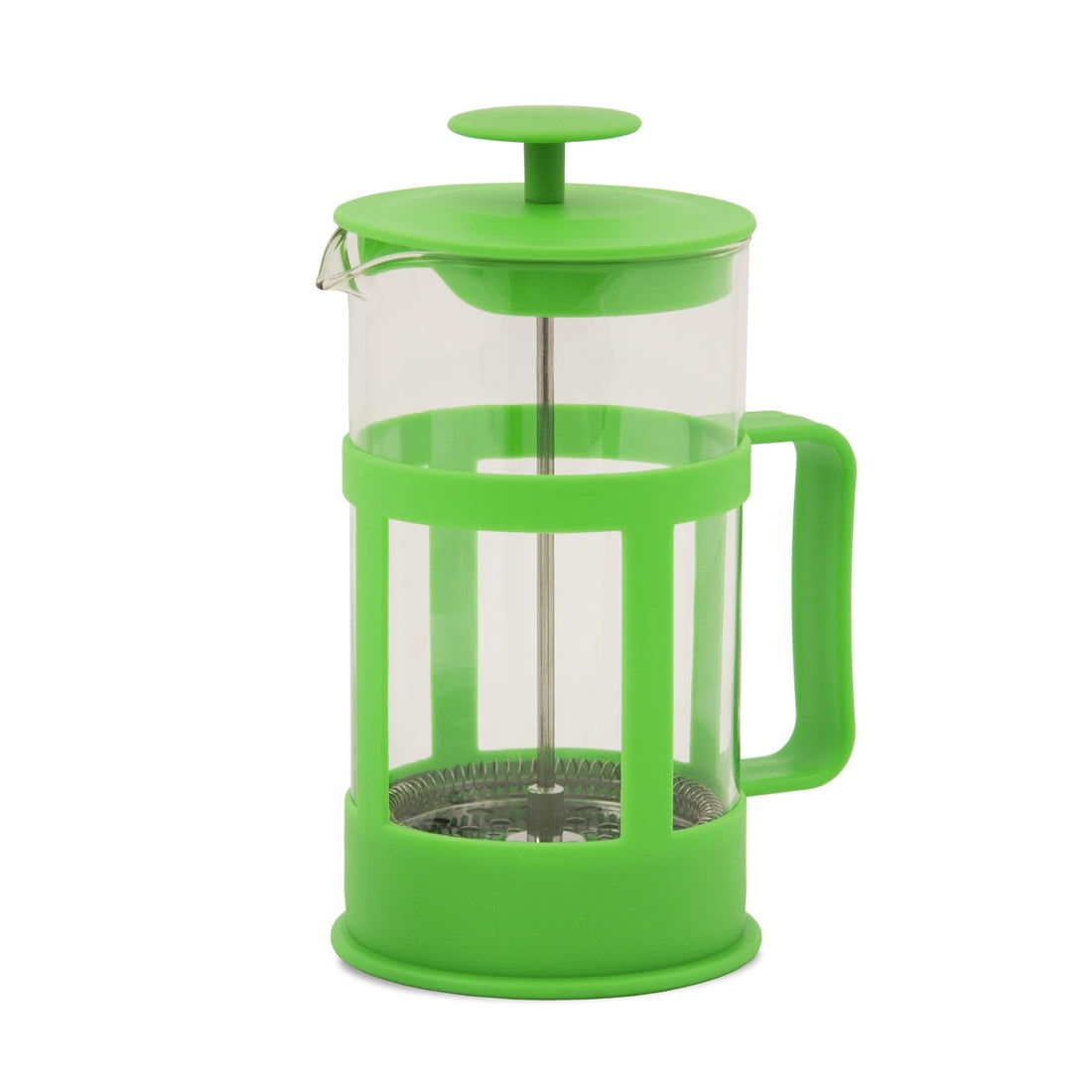 hanso French Press Coffee & Tea Maker for Home, Office, or On-the-Go - Heat-Resistant & Compact Design (Green, 350 ML)
