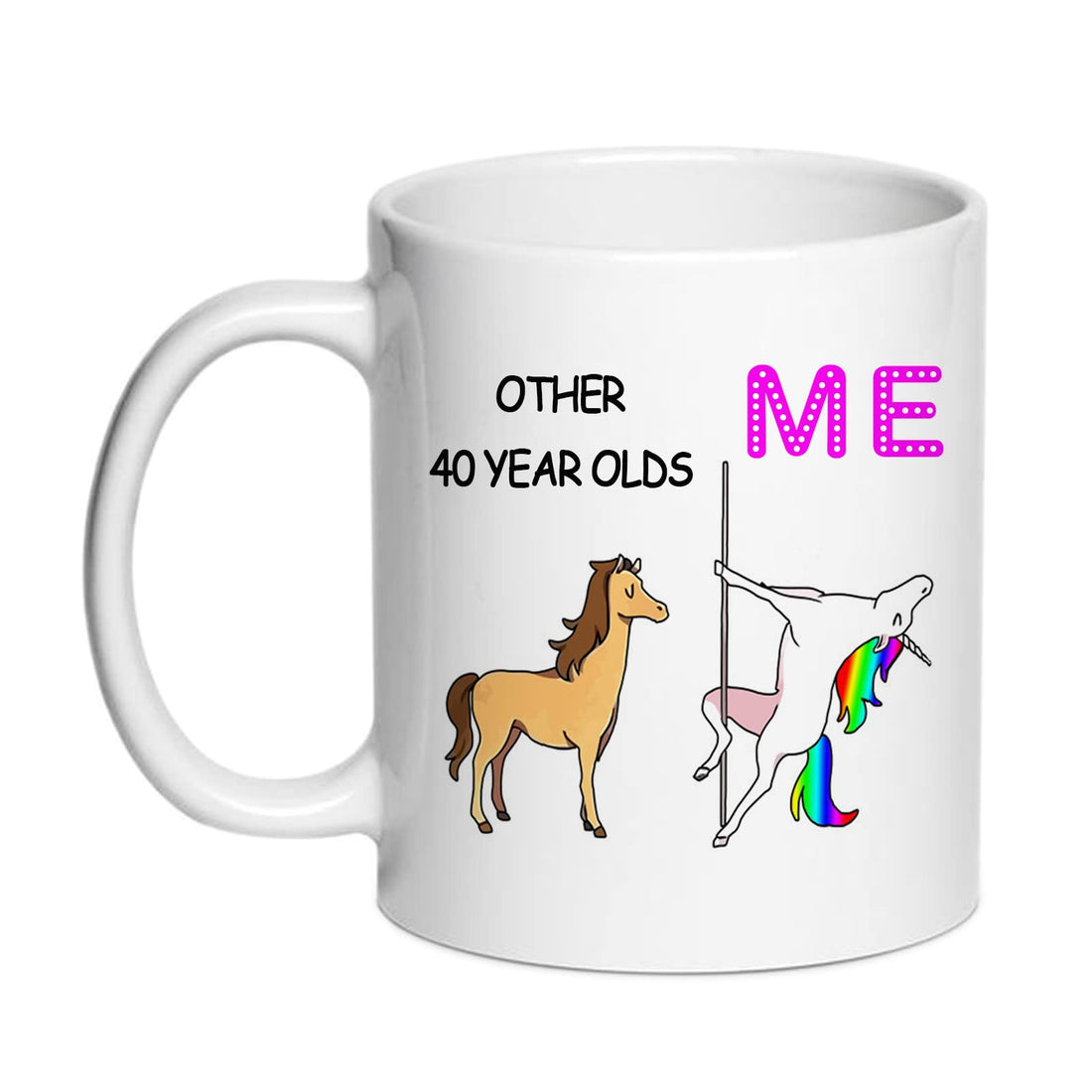 SIUNY 40th Birthday Gifts for Women - Other 40 Year Olds Me Unicorn Coffee Mugs - Novelty Best 40 Year Old Birthday Gift Ideas for Sisters, Friends, Coworker, BFF, Wife, Her (40th Birthday Mug)