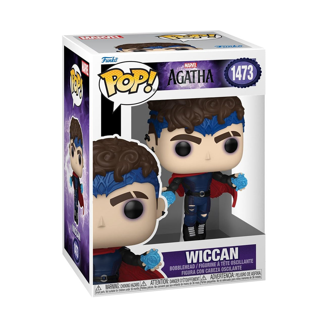 Funko Pop! Marvel Agatha Coven of Chaos Wiccan Vinyl Collectible Figure Gift Idea Official Merchandise Toy for Children and Adults TV Fans Model Figure for Collectors