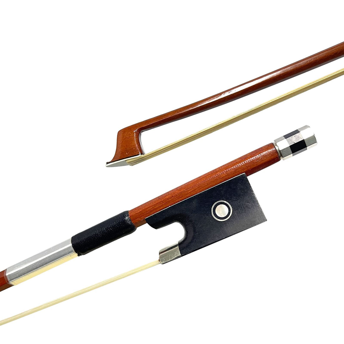 LIEKE Brazilwood Violin Bow 4/4 full size lightweight Fiddle Bow - Brown