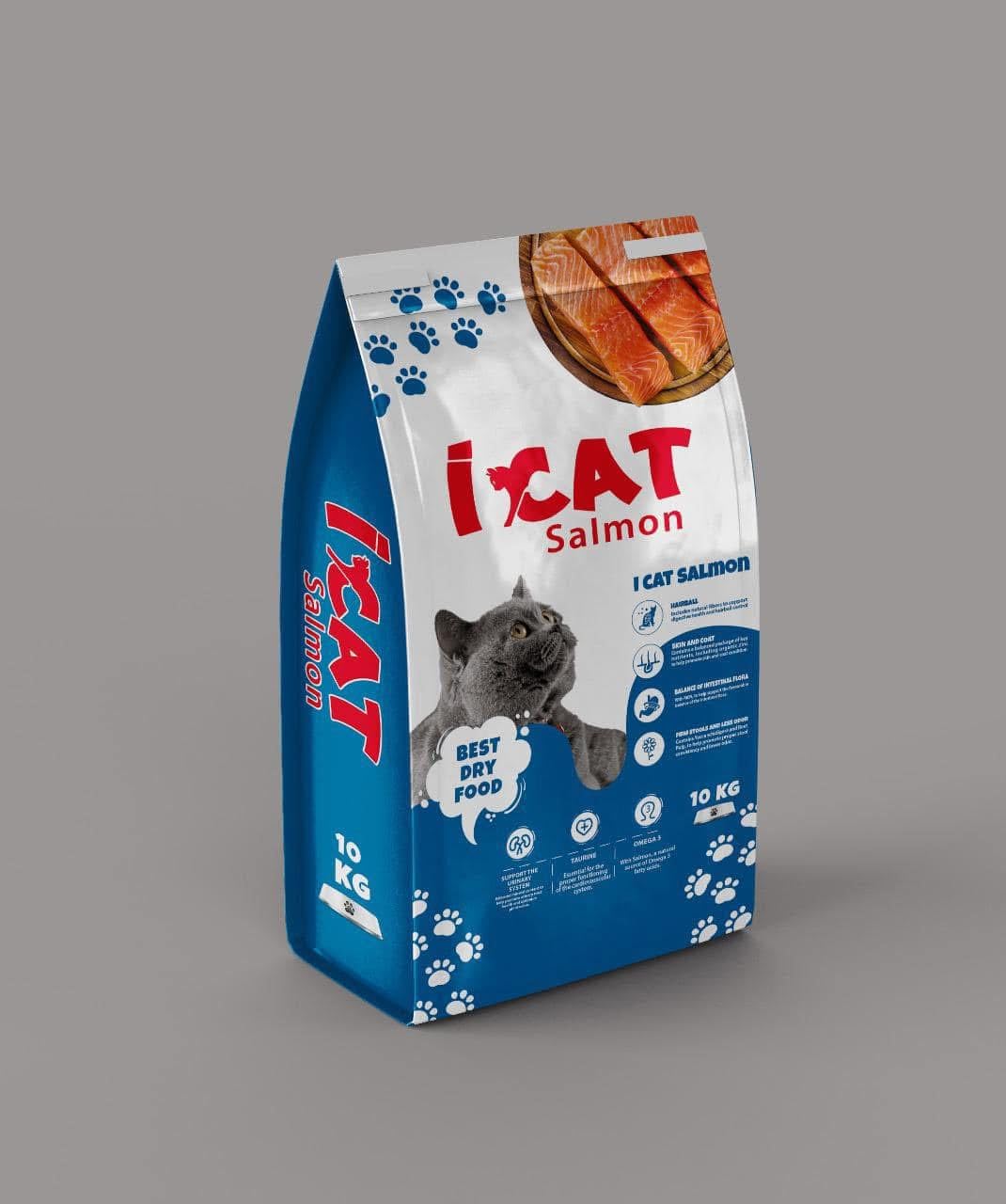 Cat Dry Food Salmon Flavor 20kg with Omega 3