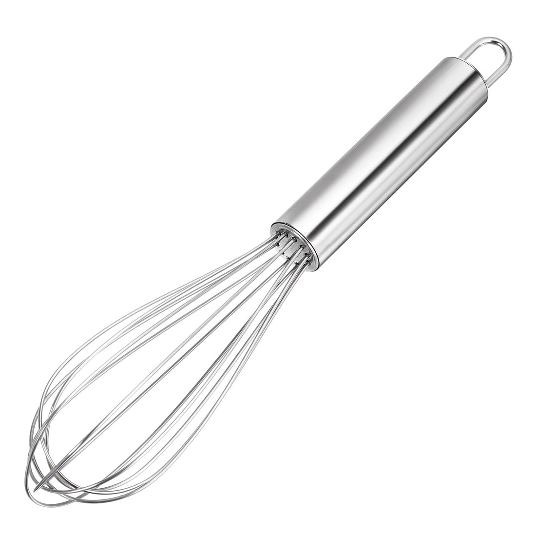 Qianyu Stainless Steel Whisk Professional Cooking Whisk Handheld Kitchen Whisk Metal Balloon Whisk Whisking Tool as Mixer for Whisking Blending Beating Stirring Cheese Coffee Eggs