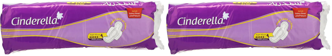 Cinderella Dry Feel Maxi with wings, Extra thick 9 pads (Pack of 2)