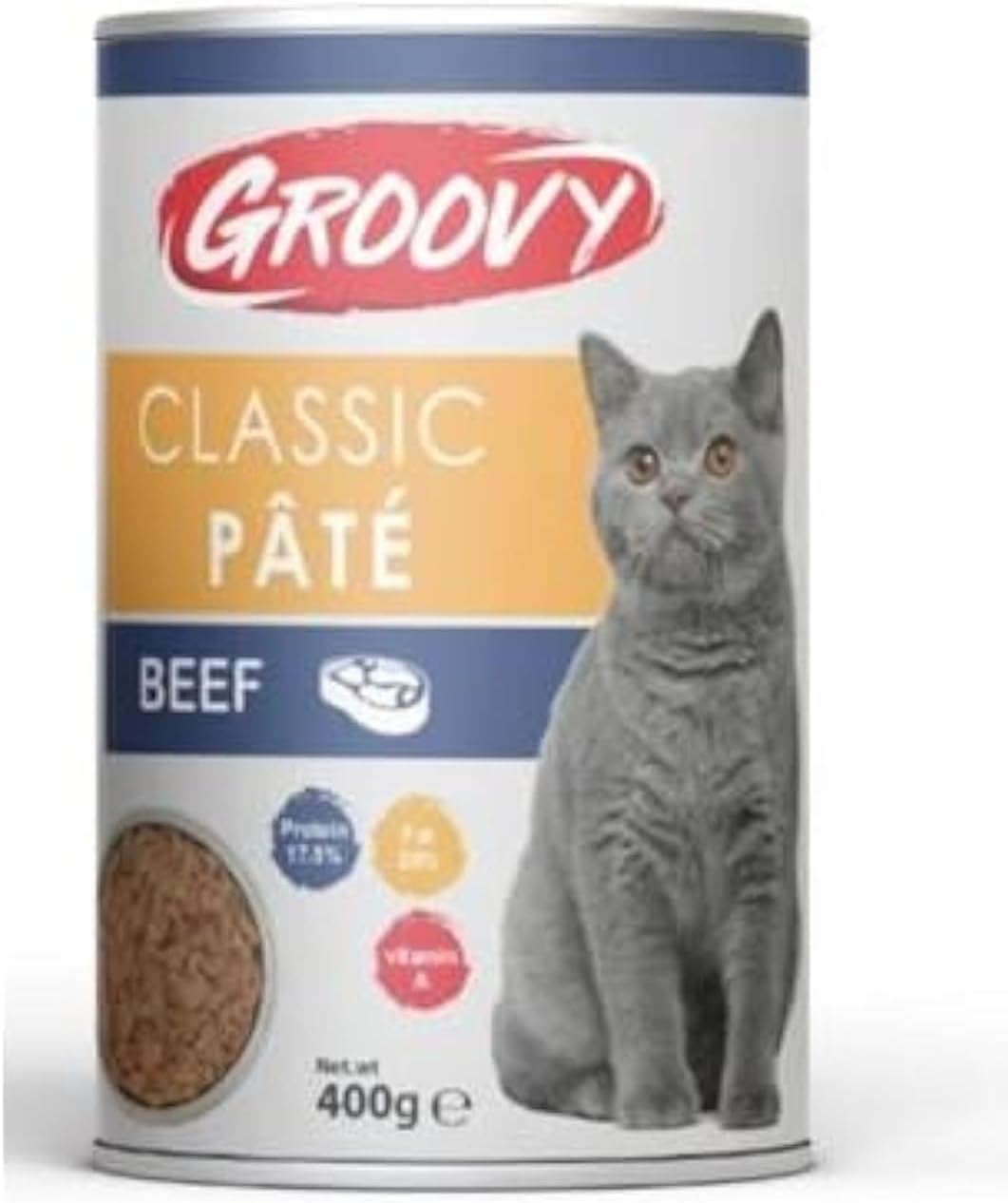 Groovy Classic Cat Pate with Beef 400 gr