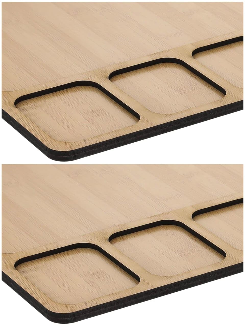 A radical change in the design of your sufarat with a premium wood surface Service with 5 Compartments to serve food with the highest level of comfort with high quality wooden material (2 pieces)