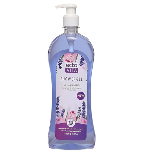Ectavita Shower Gel Soft&Smooth Body With Lavender&Wild Flowers-1L