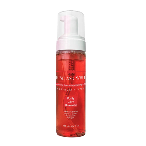 Shine and white foam cleanser for whitening 200 ml