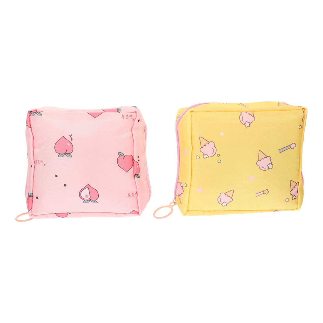 Healvian 2pcs Sanitary Napkin Storage Bag Menstrual Pad Bag Tampons Container Portable Period Bag Pouch Nursing Pad Organizer for Women Teen Girls
