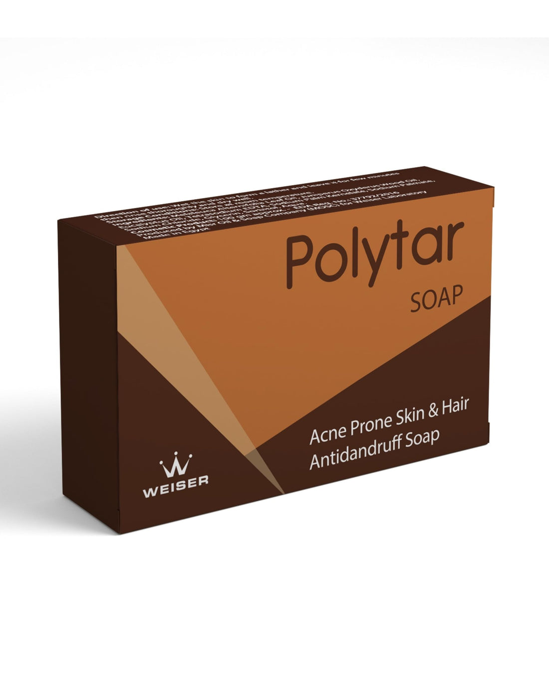 WEISER Polytar Soap, Acne Prone Skin and Hair Antidandruff Soap 100GM