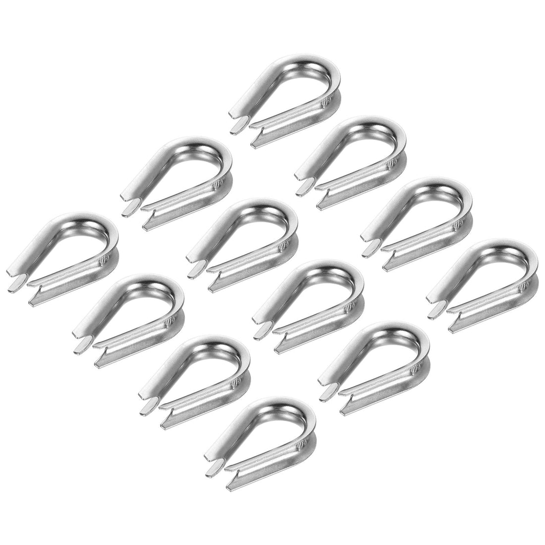 PATIKIL M5 Stainless Steel Thimble, 20 Pack Wire Rope Thimbles for 3/16" Diameter Wire Rope Cable Rigging
