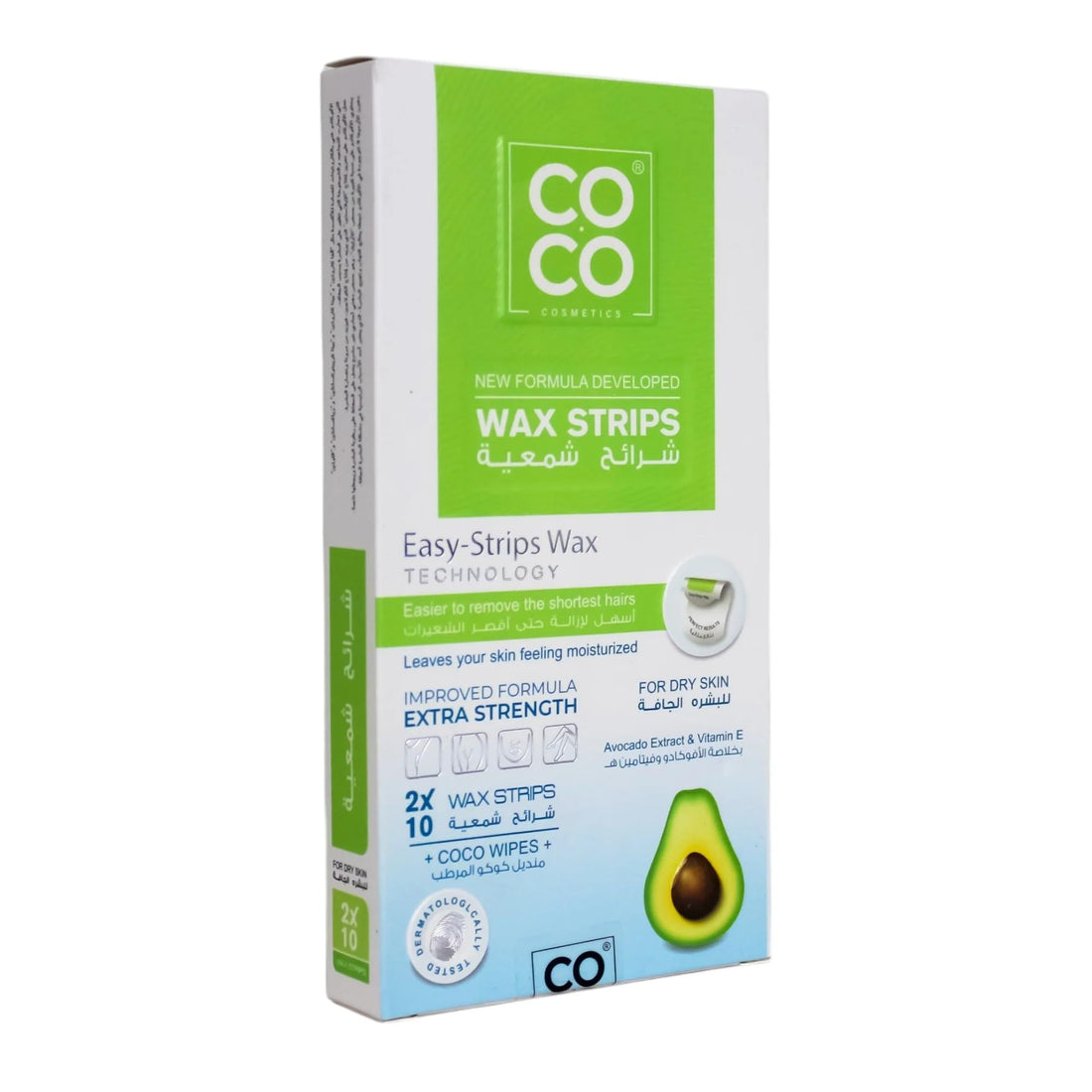COCO Wax Strips With Avocado & Vitamin E