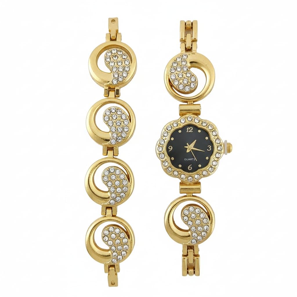 Quality Women's Watch Set with Matching Bracelet - Available in 4 Fashion Models