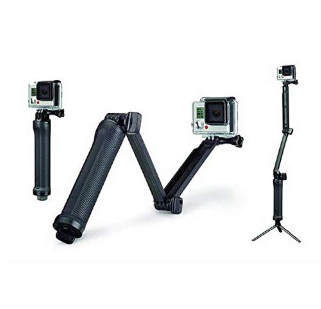 For XiaoYi Camera Monopod 3-Way Multi-function Folding Arm Lever Tripod Mount for GoPro Hero 3 4 SJ4000 Sjcam