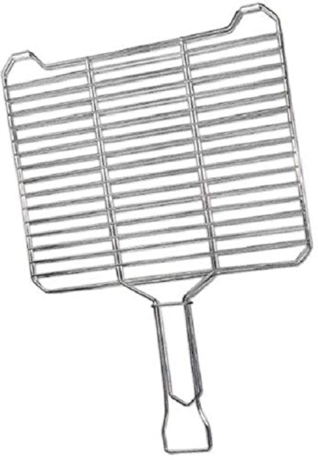 Lux 35 by 45cm Large Grille Grill Net Handle 12 Chrome Stainless Steel Nickel Coating