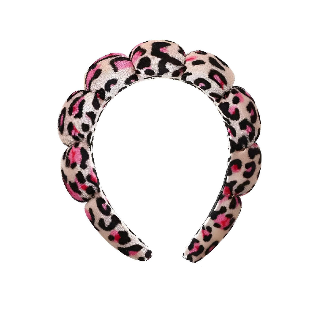 Leopard Print Headband - Soft, Wide, Cushioned Hair Band for Facial Care, Makeup Application, and Daily Wear with Non-Slip Design (model 1)