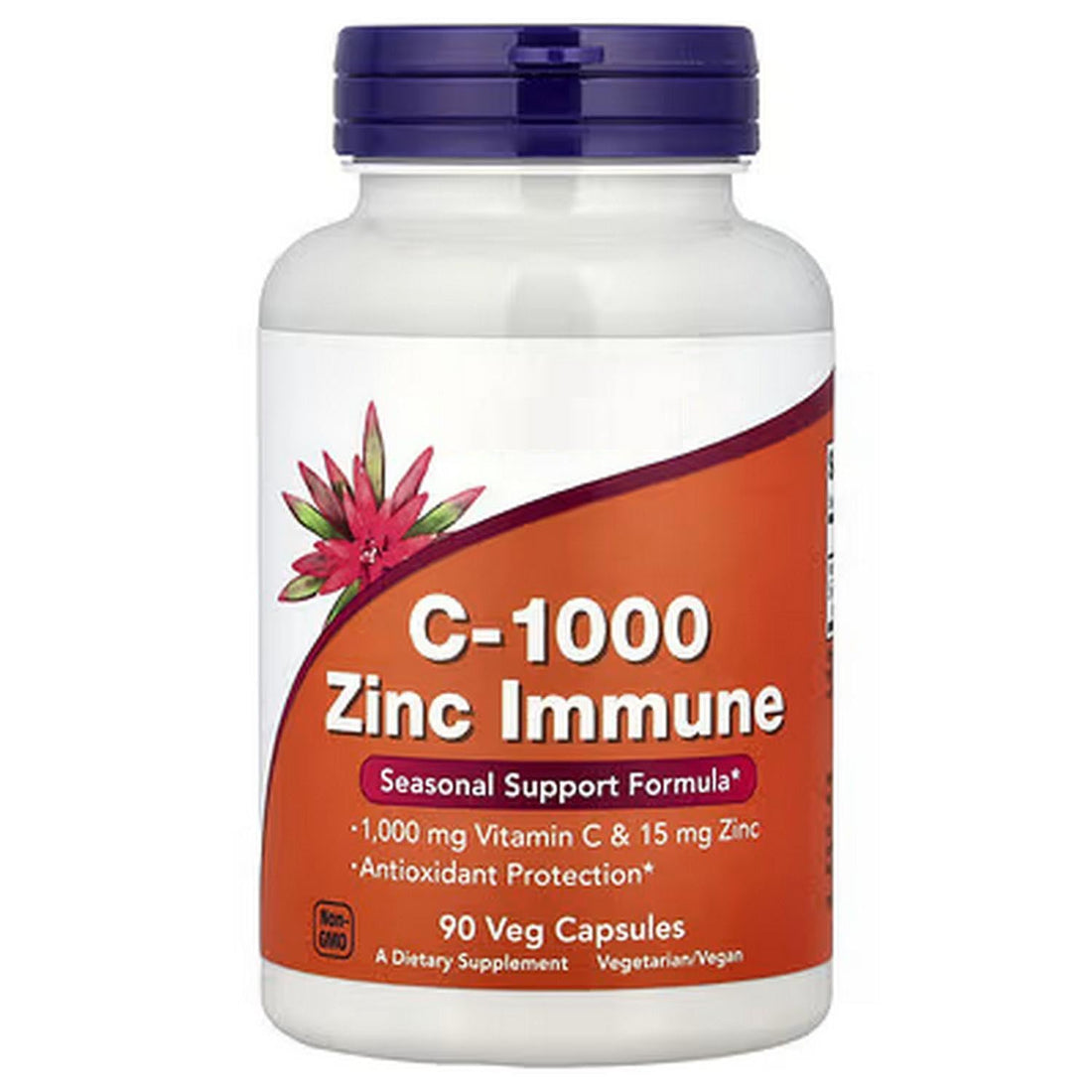 Vitamin C 1000, Zinc, 90 Capsules, with Practical Pill Box, Laboratory Tested, Gluten Free, Soy Free, Vegetarian