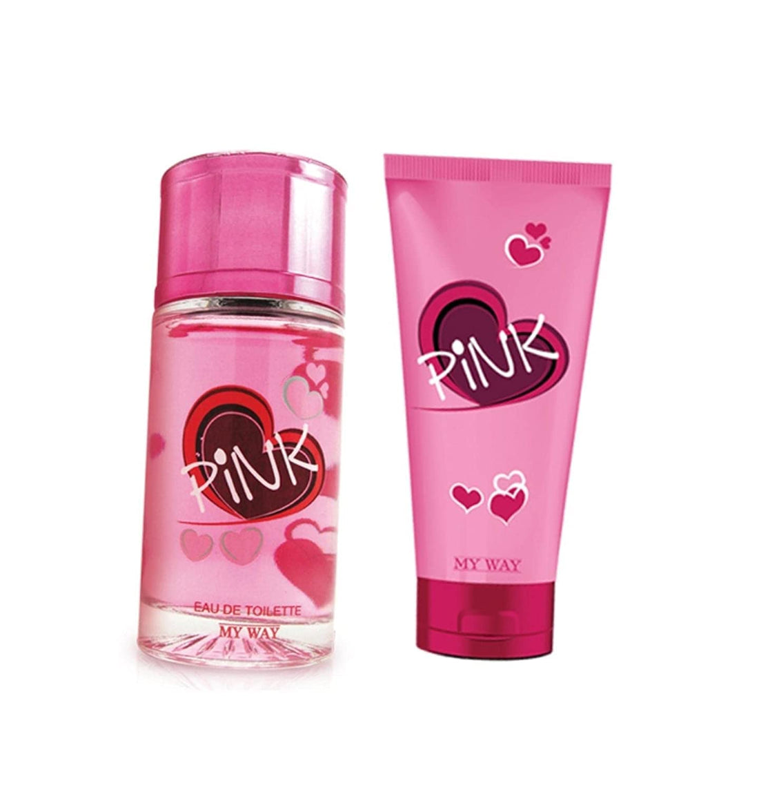My Way Pink EDT & Lotion Gift Set for Women (2 pieces, Floral Scent, Travel Size)