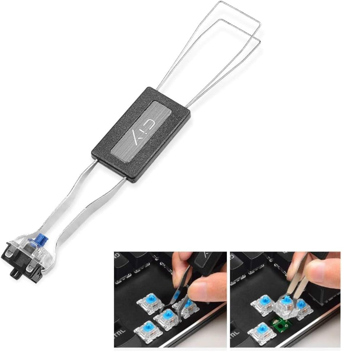 ALMEKAQUZ Keycap and Switch Puller Stainless Steel Switch Remover for Mechanical Keyboard, DIY Tool for Fixing Keyboard Metal Keycap Puller Key Puller Switches Remover Tools Remover Tool