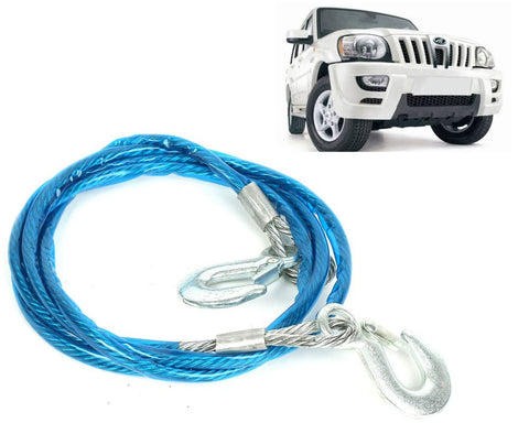 12mm Heavy Duty 3Mtr 8000kgs Car Auto Full Steel Towing Tow Cable Rope for Scorpio