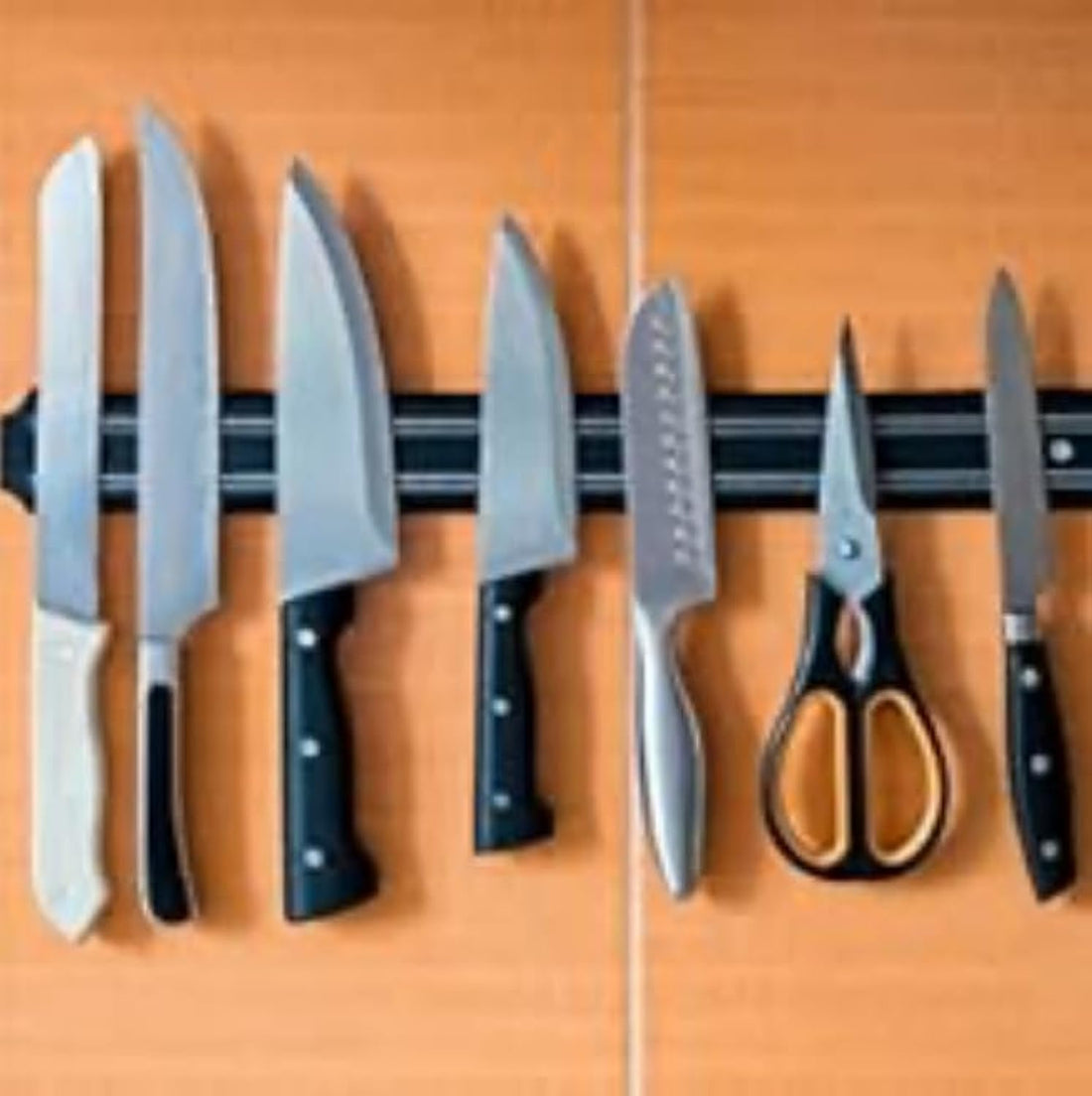 Downtown Wall-Mount Magnetic Knife Storage Holder, Professional Chef Rack for Kitchen Tool Organization, Heavy Duty Magnetic Strip for Securing Knives, Utensils and Metal Gadgets
