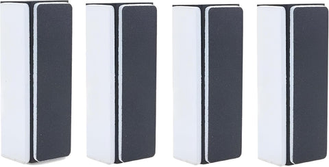 4 Pcs 4-Sided Nail Buffer Block for Natural Nails Polishing and Smoothing Sponge Buffing File for Shine Prep and Surface Refining Manicure Pedicure Tool for Home and Salon Use