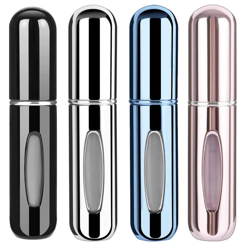 4PCS Portable Mini Refillable Perfume Atomizer Bottle, Refillable Perfume Spray, Atomizer Perfume Bottle, Scent Pump Case for Traveling and Outgoing, 5ml Multicolor Perfume Spray