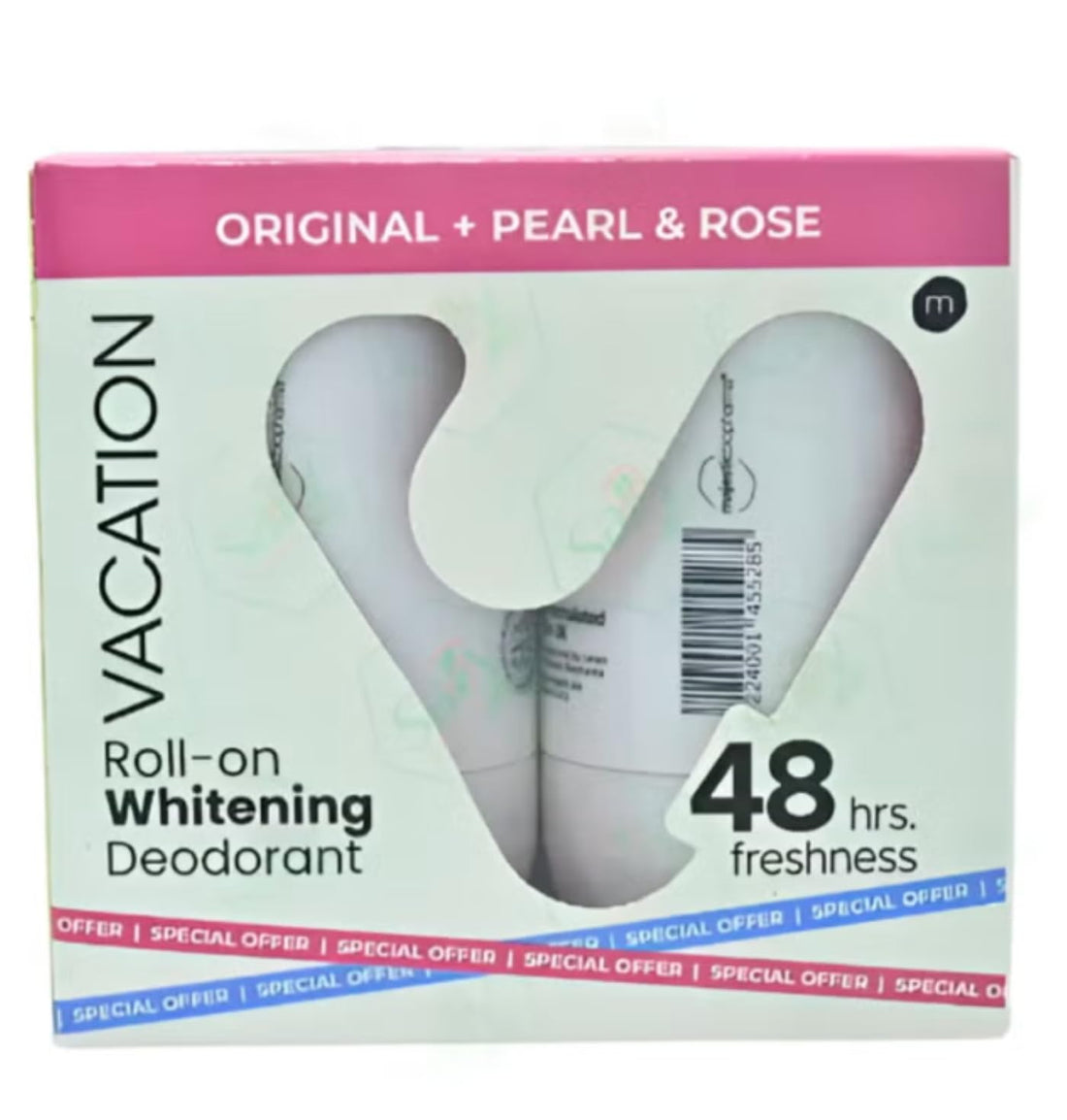 VACATION Roll on whitening original+pearl&rose